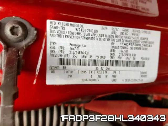 1FADP3F28HL340343