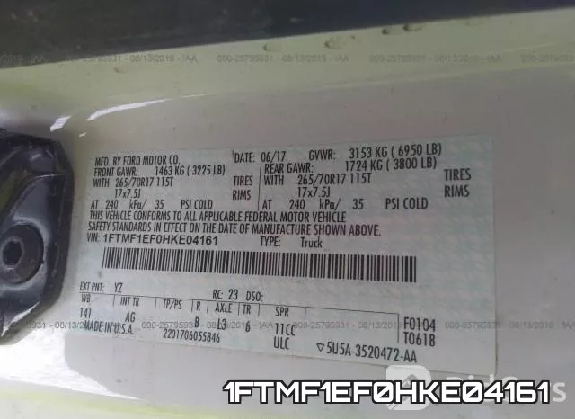 1FTMF1EF0HKE04161
