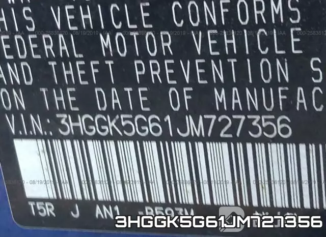 3HGGK5G61JM727356