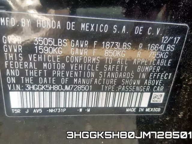 3HGGK5H80JM728501