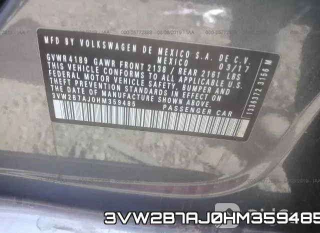 3VW2B7AJ0HM359485