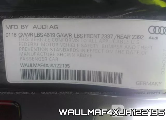 WAULMAF4XJA122195