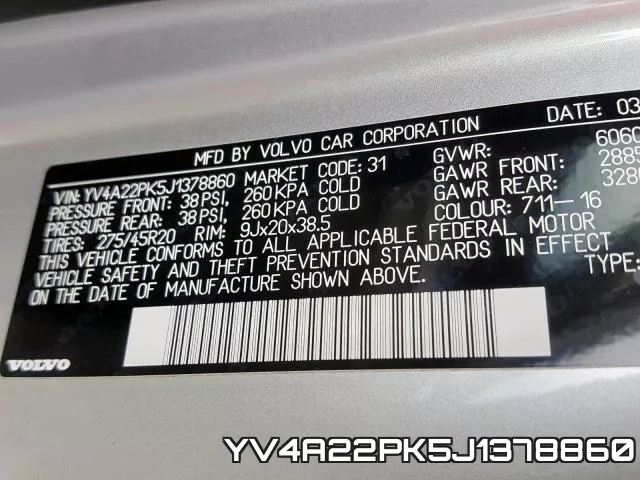 YV4A22PK5J1378860