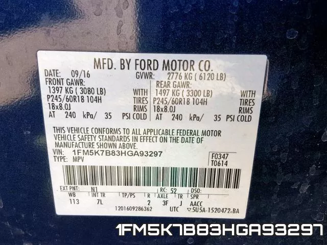 1FM5K7B83HGA93297