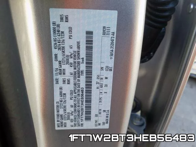 1FT7W2BT3HEB56483