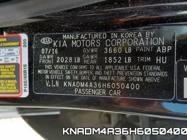 KNADM4A36H6050400