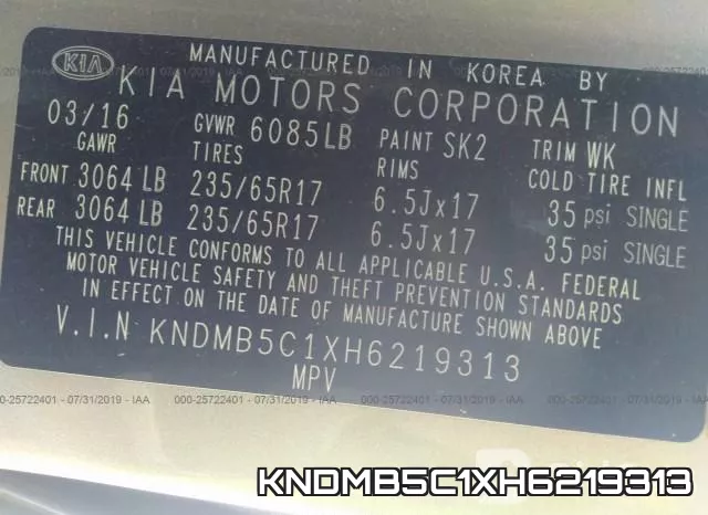 KNDMB5C1XH6219313
