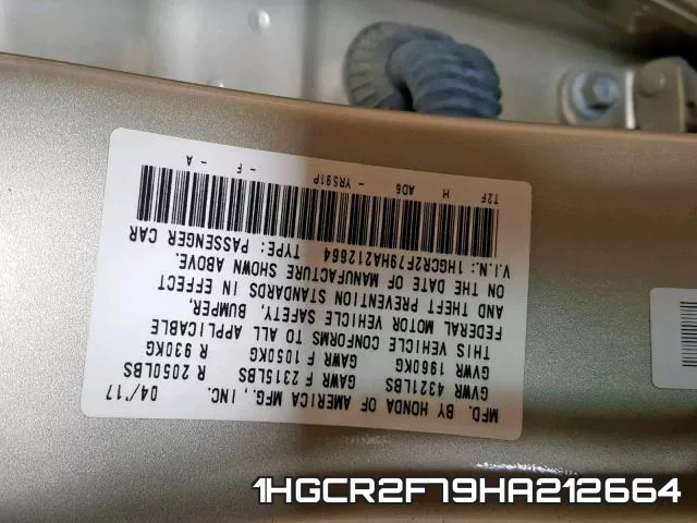 1HGCR2F79HA212664