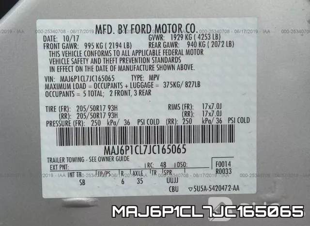 MAJ6P1CL7JC165065