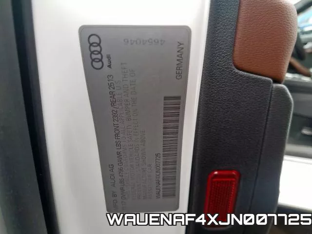 WAUENAF4XJN007725