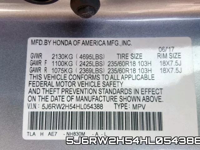 5J6RW2H54HL054388