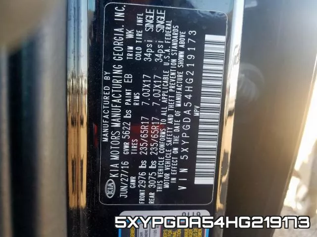 5XYPGDA54HG219173