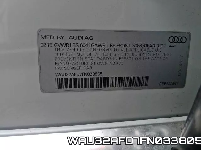 WAU32AFD7FN033805