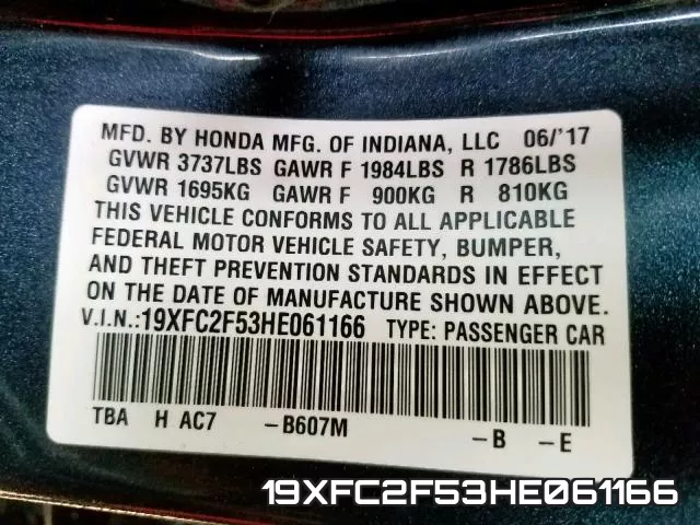 19XFC2F53HE061166