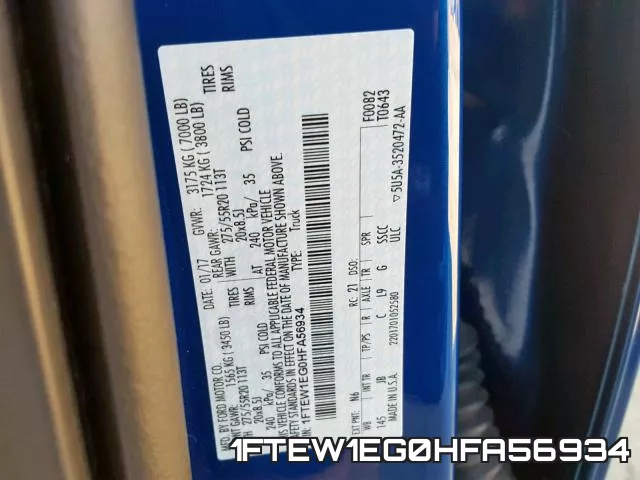1FTEW1EG0HFA56934