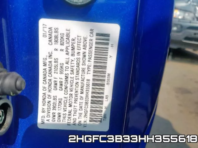 2HGFC3B33HH355618