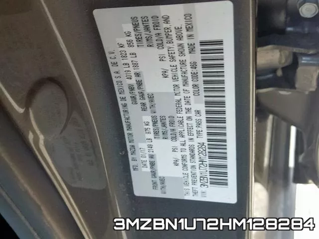 3MZBN1U72HM128284