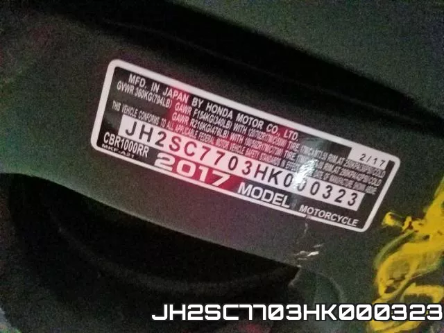 JH2SC7703HK000323