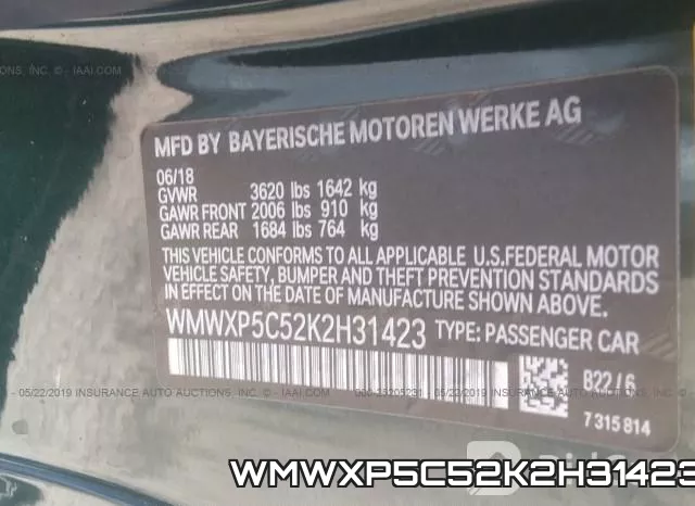 WMWXP5C52K2H31423