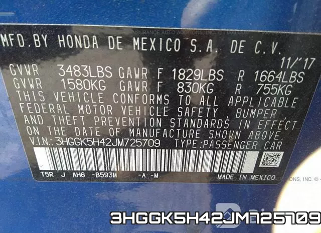 3HGGK5H42JM725709