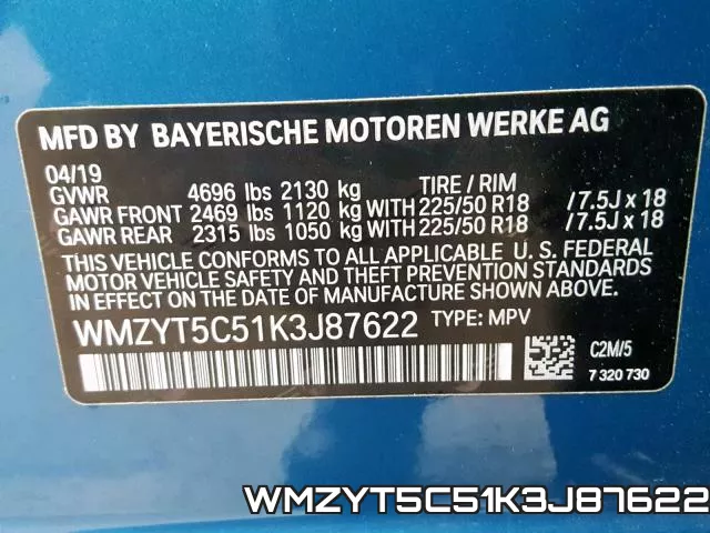 WMZYT5C51K3J87622