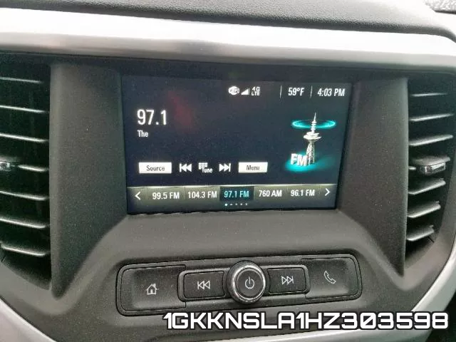 1GKKNSLA1HZ303598
