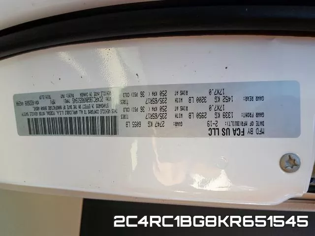 2C4RC1BG8KR651545