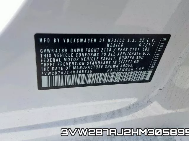 3VW2B7AJ2HM305895