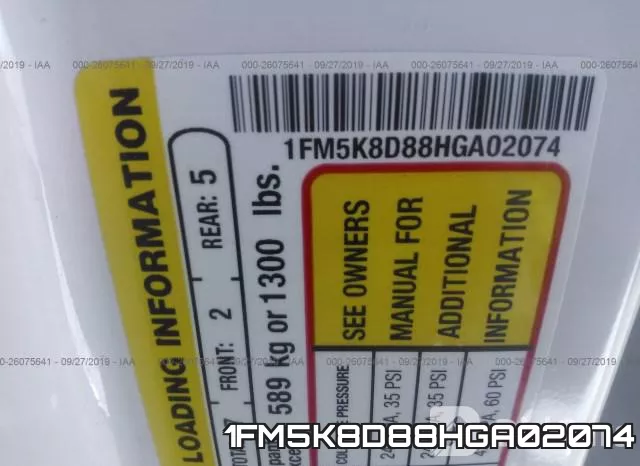 1FM5K8D88HGA02074