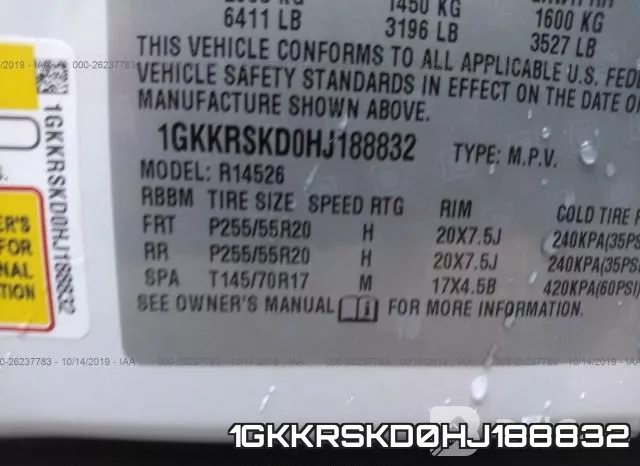 1GKKRSKD0HJ188832