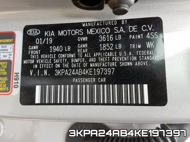 3KPA24AB4KE197397