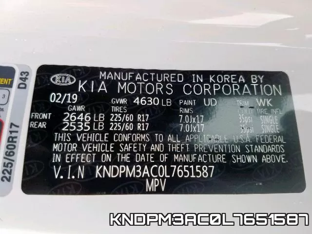 KNDPM3AC0L7651587