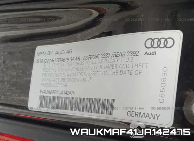 WAUKMAF41JA142475