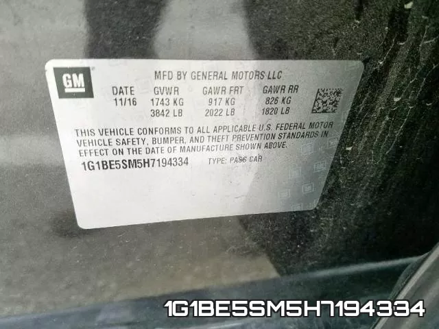 1G1BE5SM5H7194334