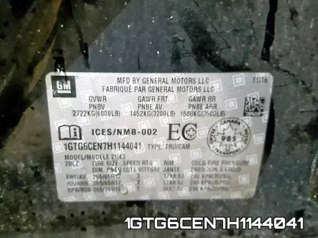1GTG6CEN7H1144041