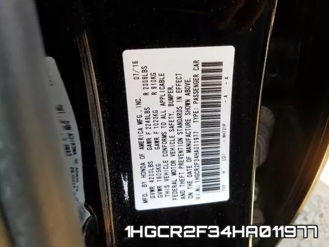 1HGCR2F34HA011977
