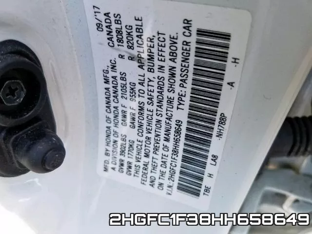 2HGFC1F38HH658649