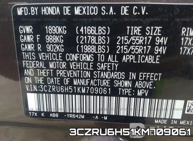 3CZRU6H51KM709061