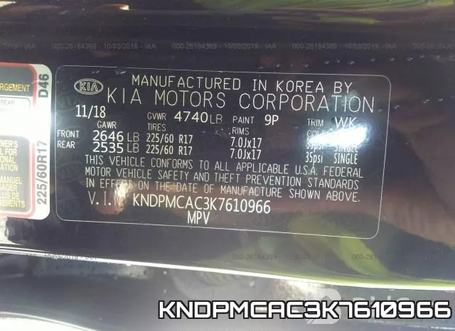 KNDPMCAC3K7610966