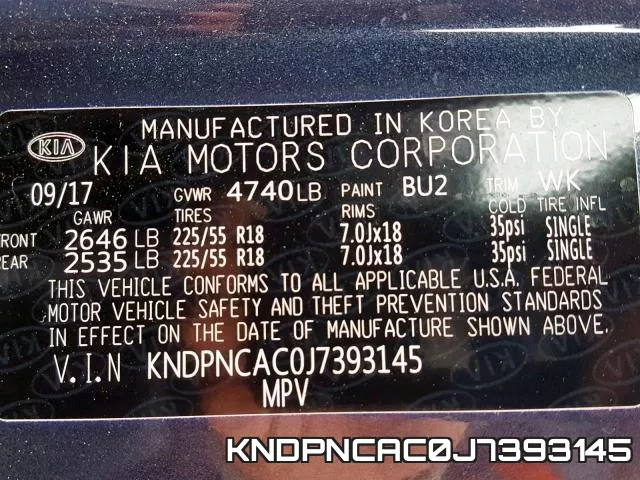 KNDPNCAC0J7393145
