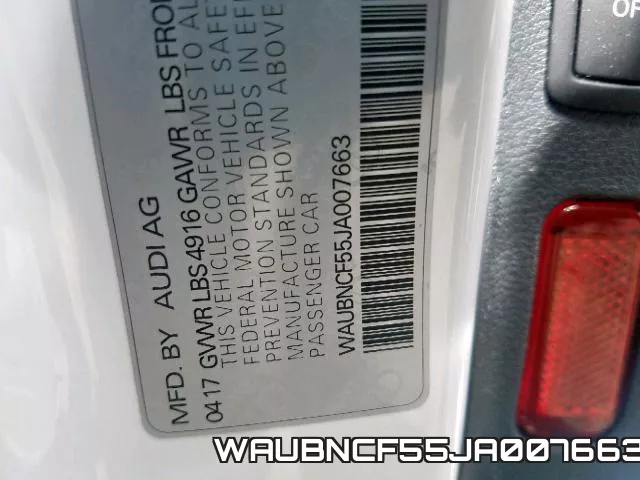 WAUBNCF55JA007663