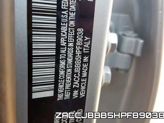 ZACCJBBB5HPF89038