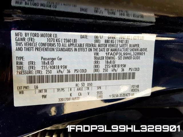 1FADP3L99HL328901