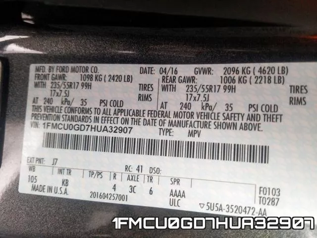 1FMCU0GD7HUA32907
