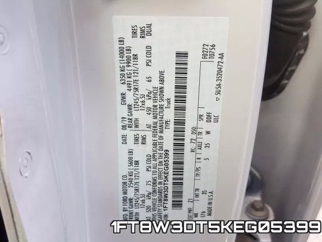1FT8W3DT5KEG05399