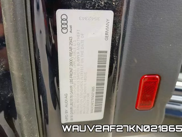 WAUV2AF27KN021865