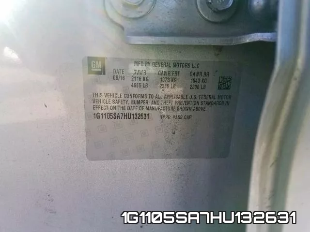 1G1105SA7HU132631