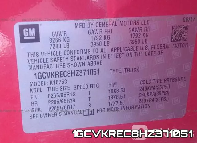 1GCVKREC8HZ371051