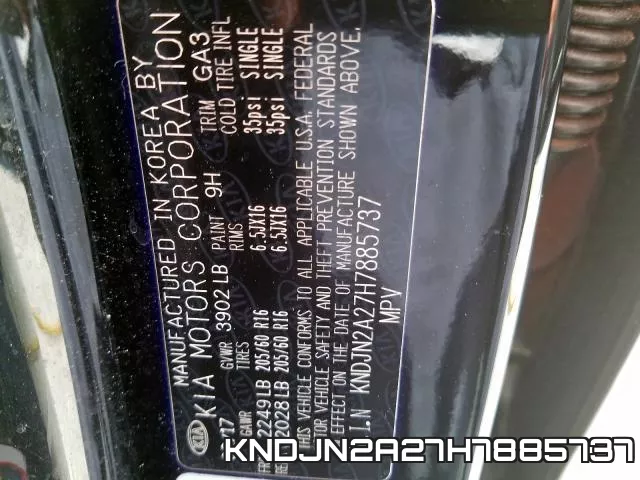 KNDJN2A27H7885737