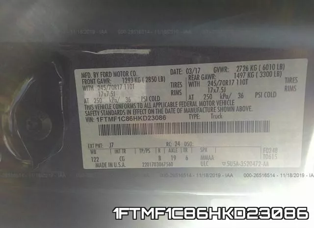 1FTMF1C86HKD23086